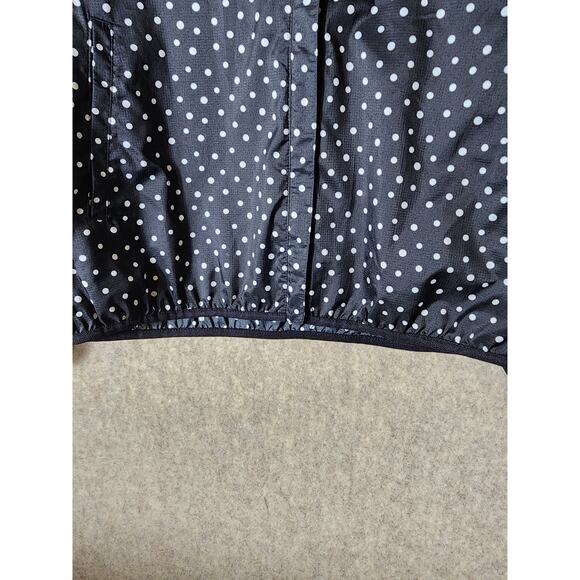 UNIQLO x INES DE LA FRESSANGE Black White Polka Dot Light Zip Hooded Jacket SZ S - Picture 9 of 12